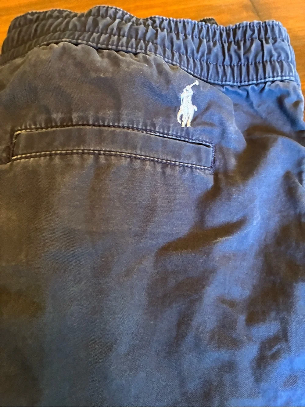 Ralph Lauren Navy Zip-Pocket Casual Pants jogger style